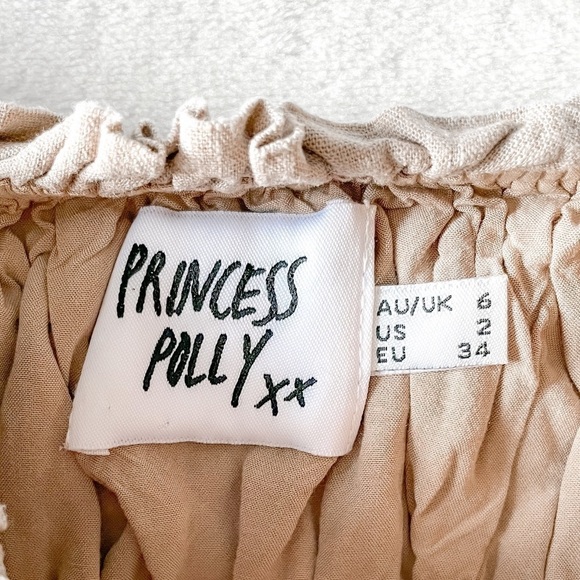 Princess Polly Eloise Crop Top (beige) - Picture 5 of 12